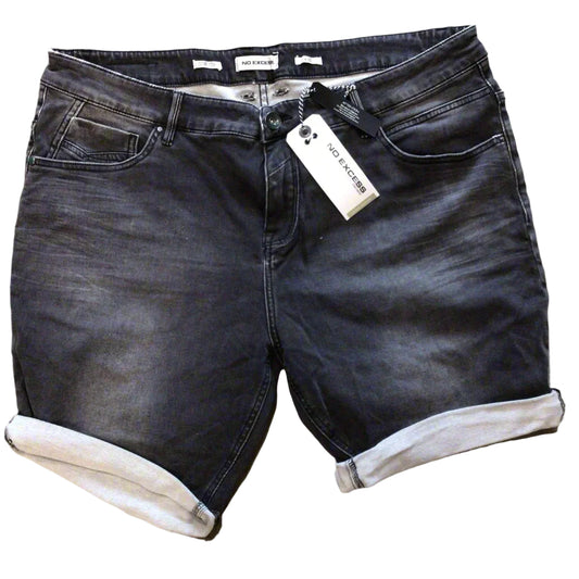 NO EXCESS 158190331SN Black Denim Short