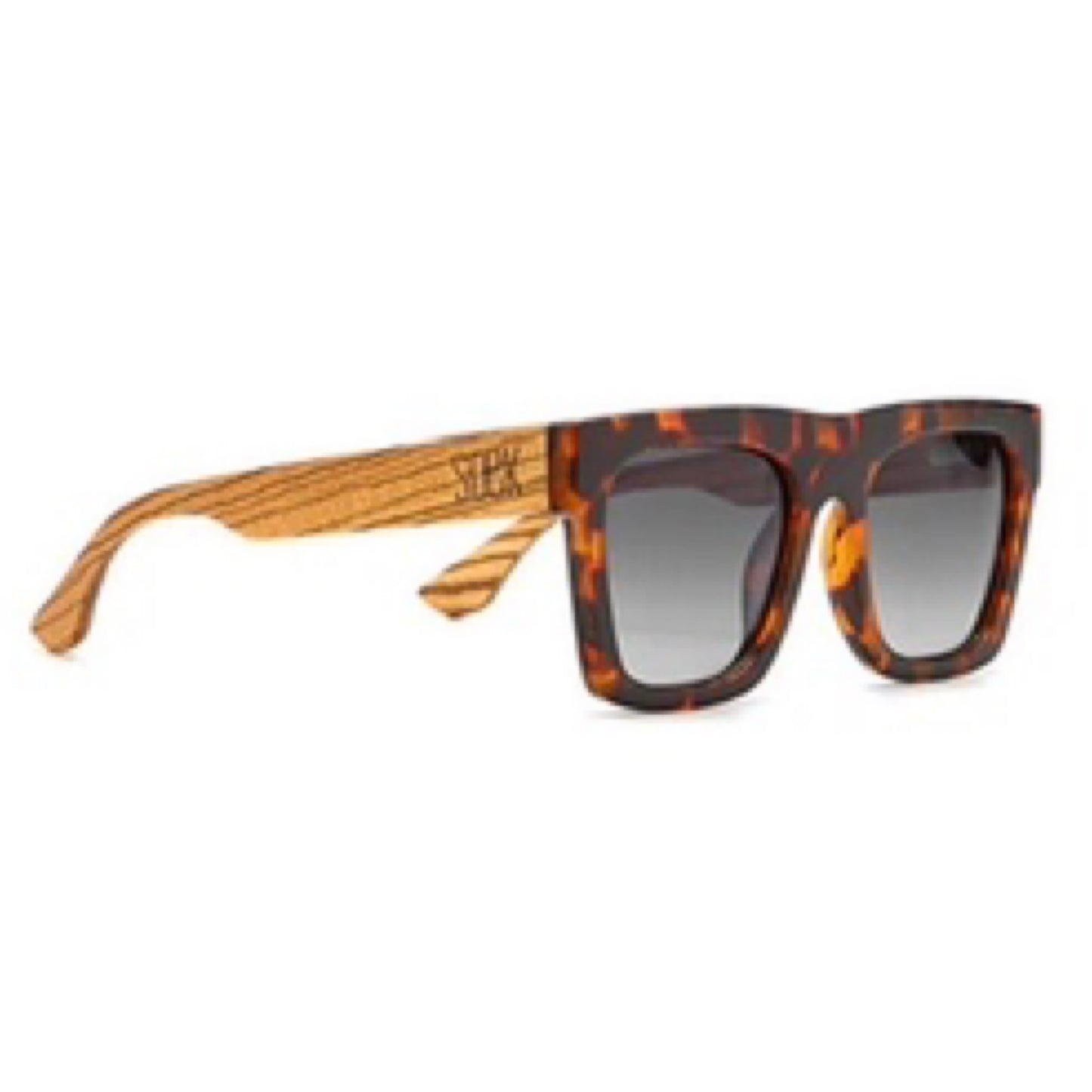 SOEK Rocco Tort/Walnut Arm Sunglasses