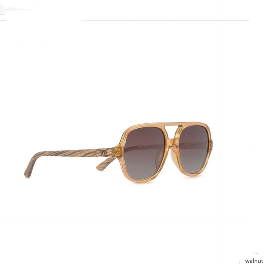 SOEK A49 Billy Clear Brown/Walnut Sunglasses