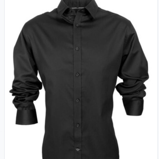 CUTLER Blain 21034 L/S Black Shirt - Kitted Clothing & Co